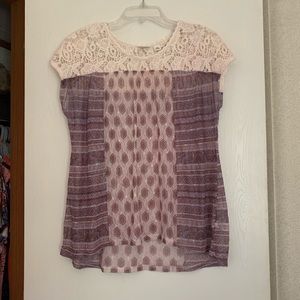 Lace Design Top